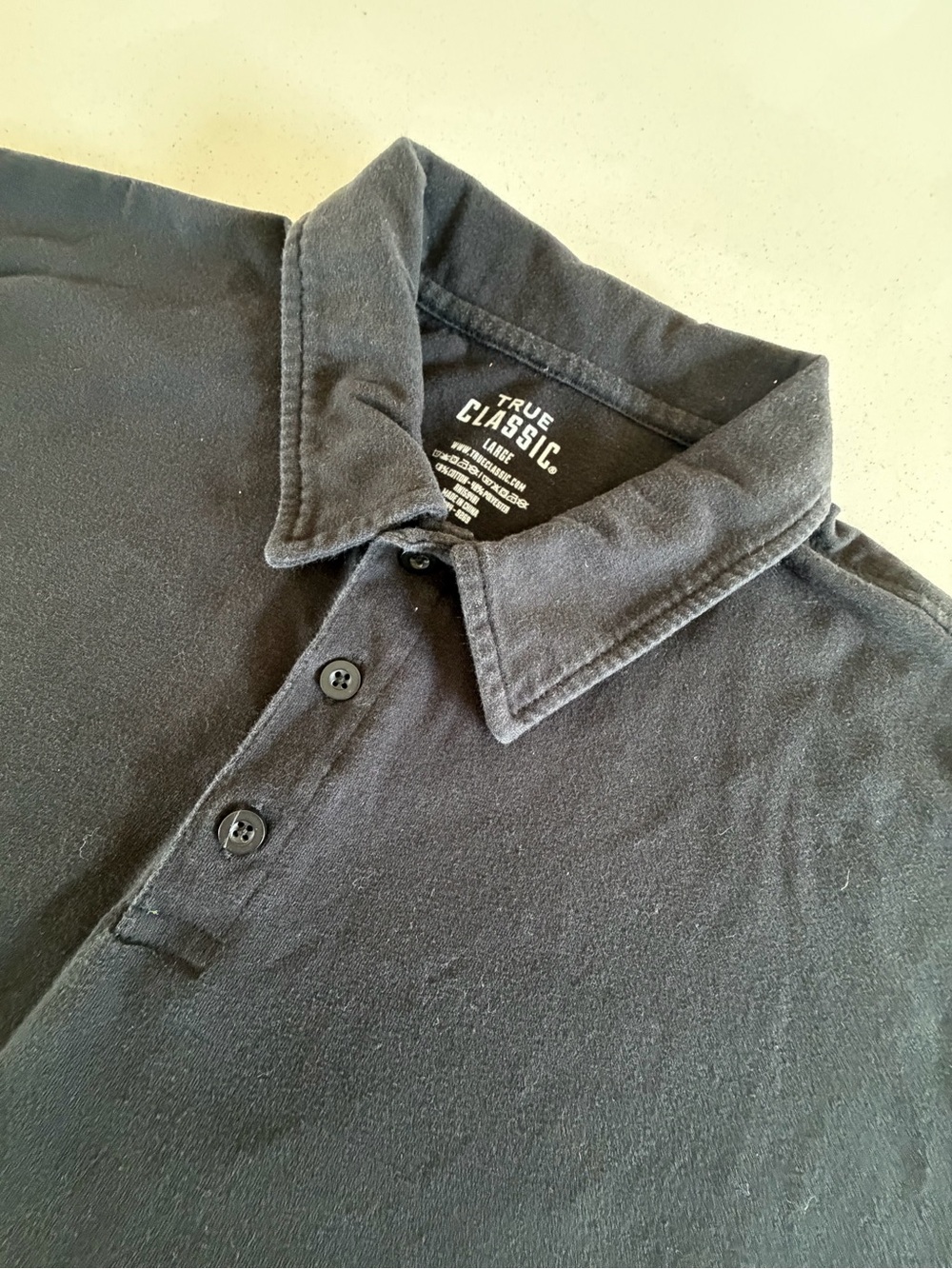 Men's True Classic Black Polo Shirt